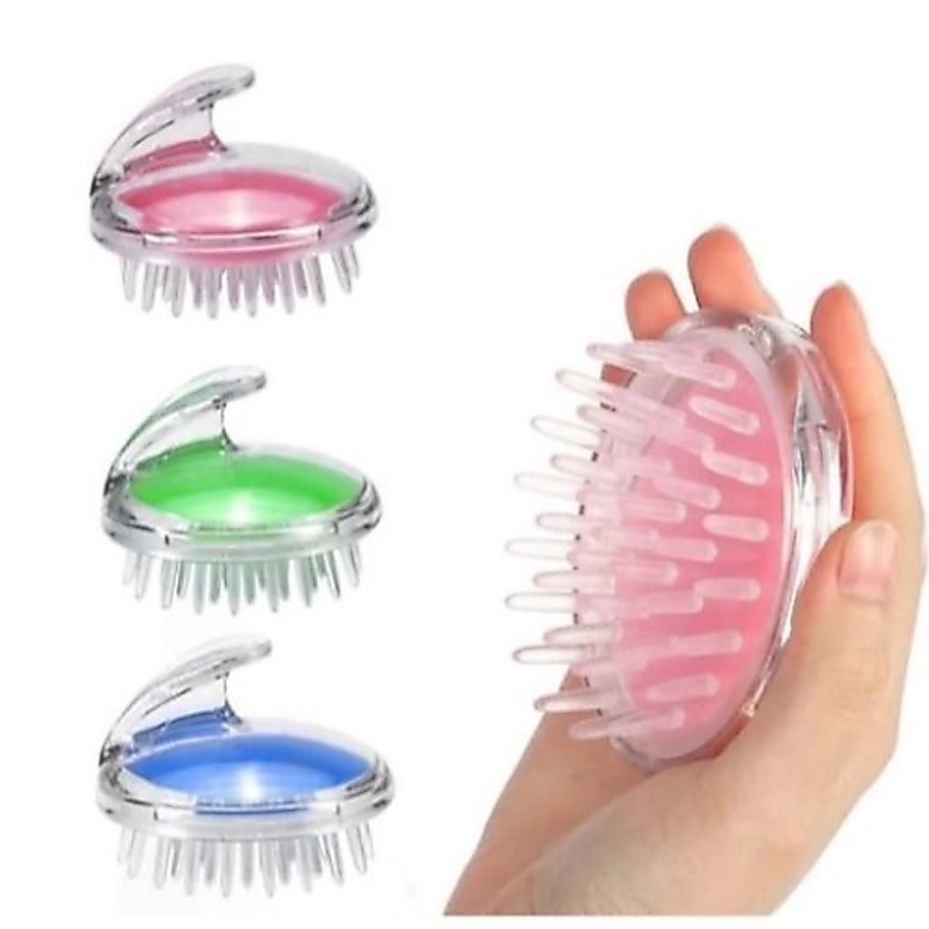 Kit Escova Antiqueda Massagem Capilar E Corporal Queima Gordura/pente Massageadora Couro Cabeludo