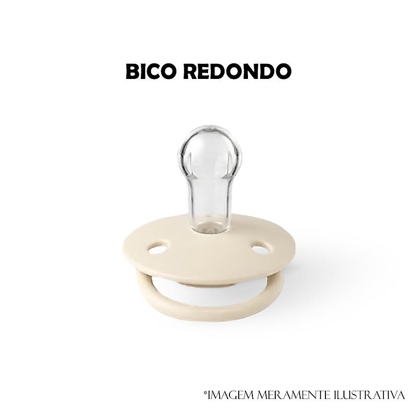 Chupeta Kuka Classic Bico Redondo Corações Tamanho 1 Bege