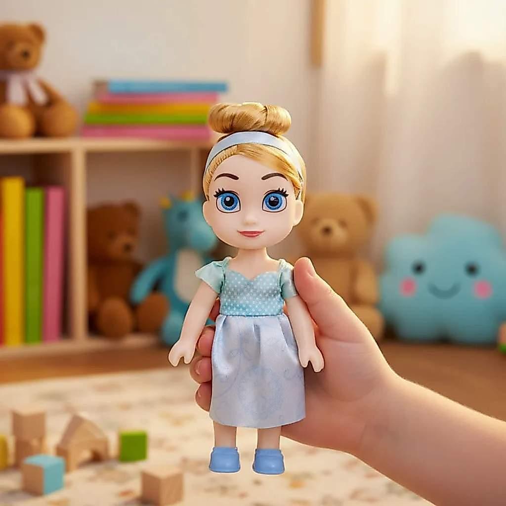 Brinquedo Infantil Mini Boneca Princesa Cinderela 15cm +3 Anos Etitoys - Yd-830