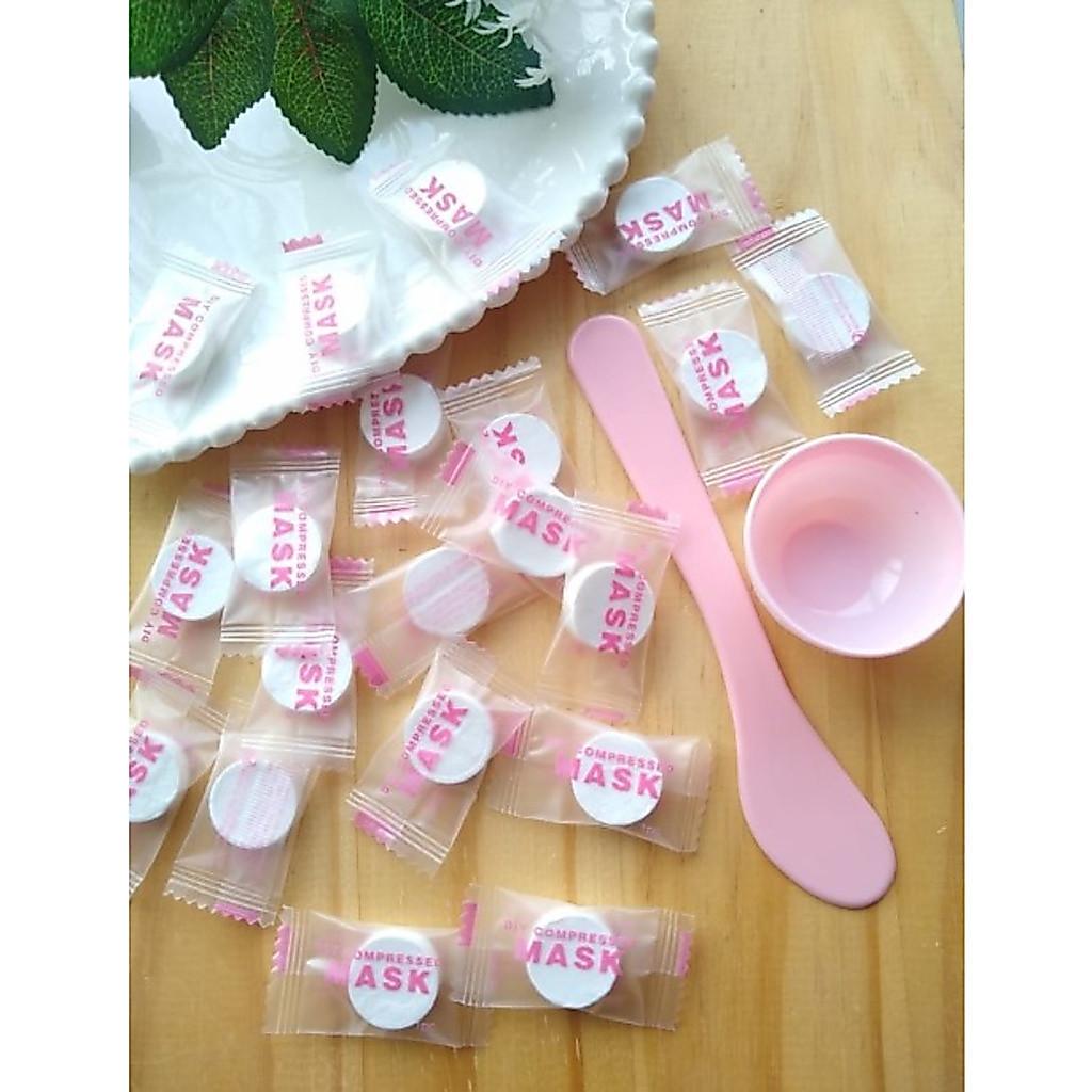 Máscara Facial De Compressão Descartável Diy/máscara De Algodão 24 Pcs