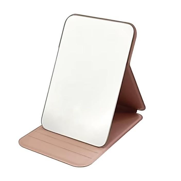 Kit Espelho De Maquiagem Dobrável Portátil De Mão E Mesa