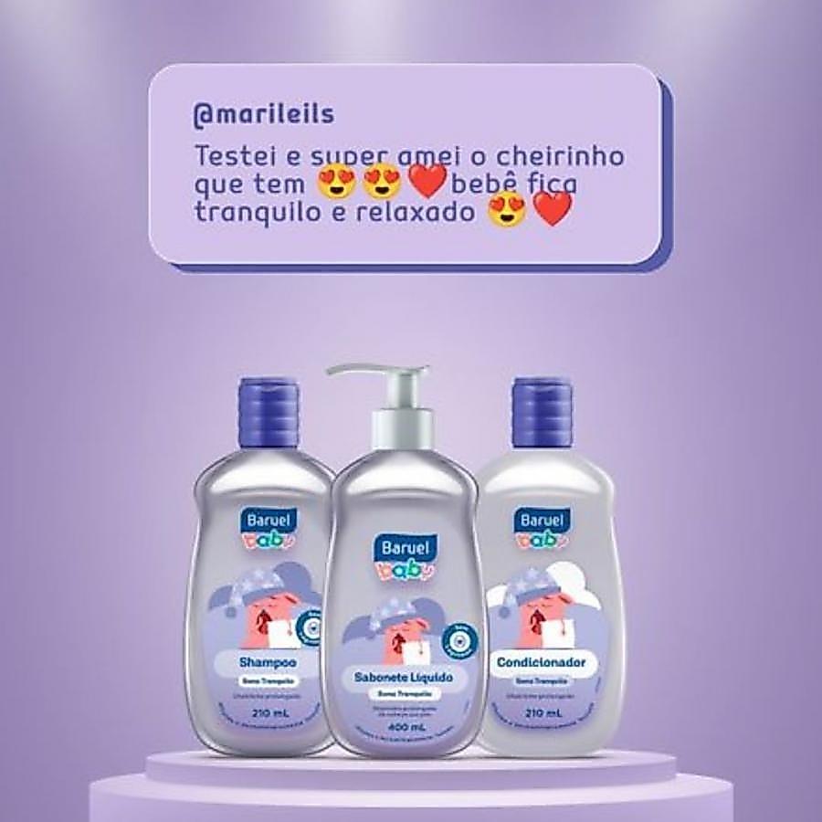 Kit Baruel Baby Sono Tranquilo Shampoo 400ml + Condicionador 210ml