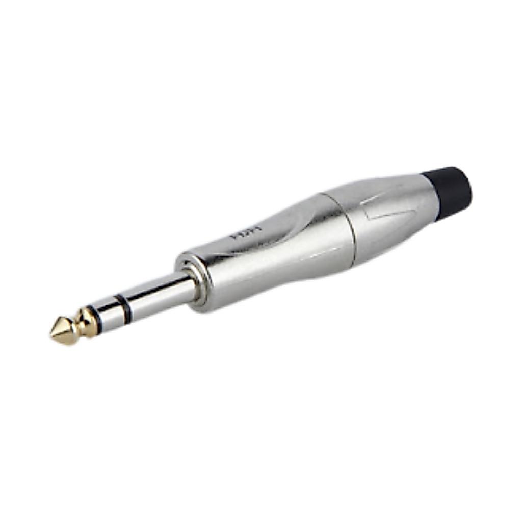Plug Conector Hjh P10 Linha Stereo - Prata - Hj017
