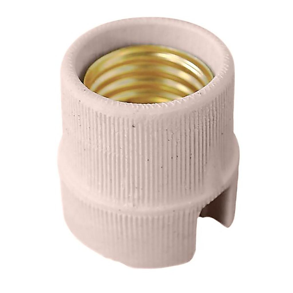 Kit Com 12 Bocal Porcelana E27 Com Alca E Borne Bestfer
