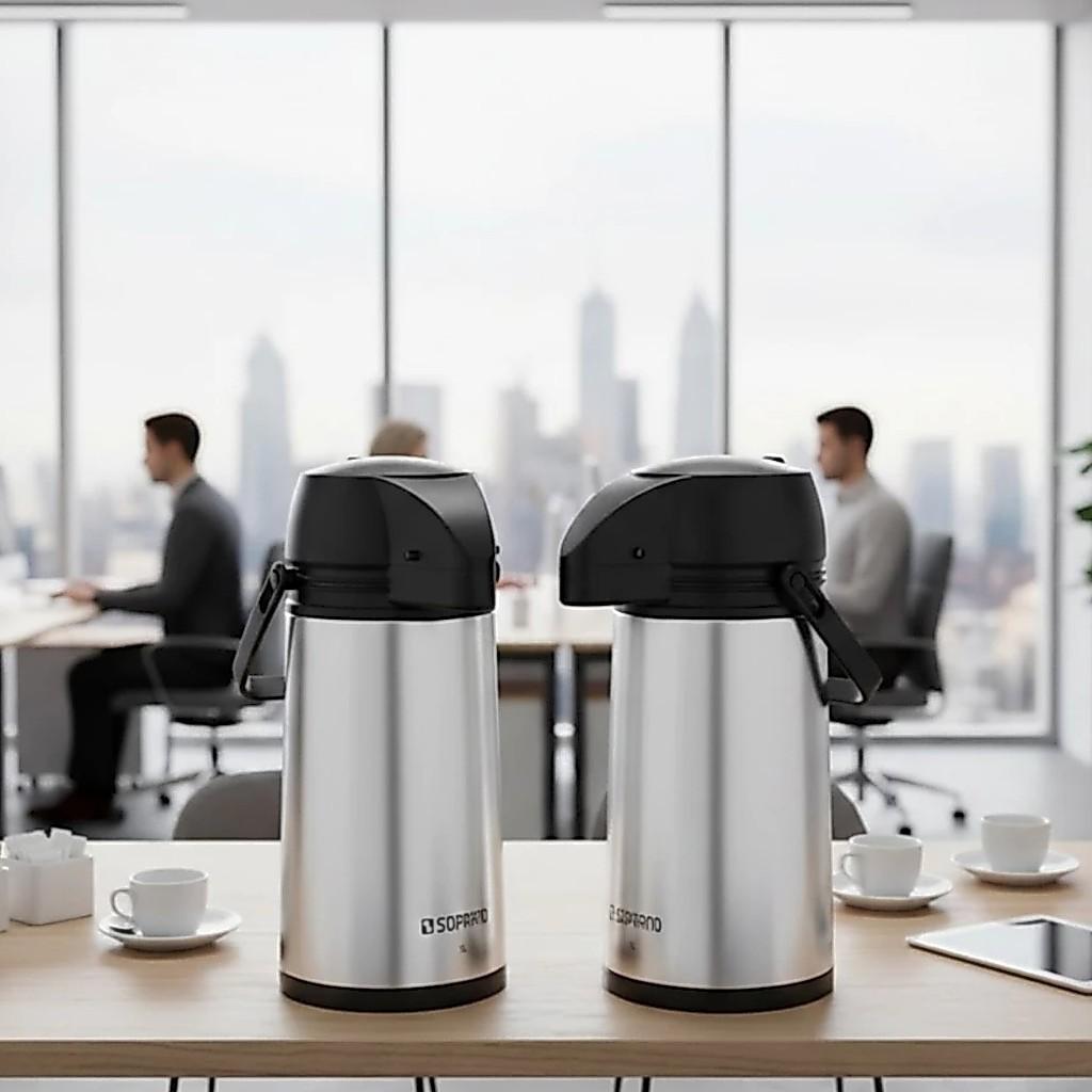 Garrafa Térmica De Inox 1 Litro Single Soprano