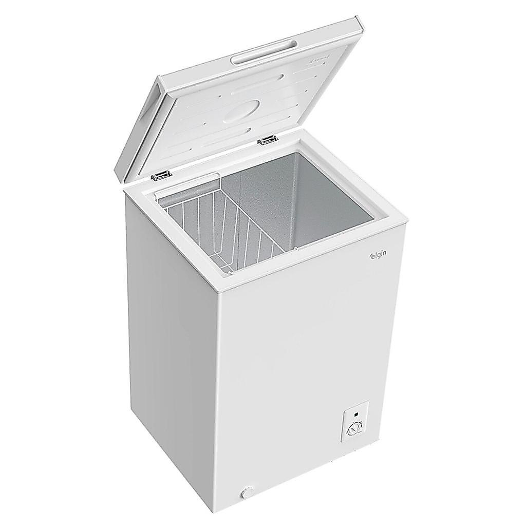Freezer Horizontal Elgin 99 Litros -24 C A 5 C Com Cesta Aramada Branco Zafn099d2na 220V