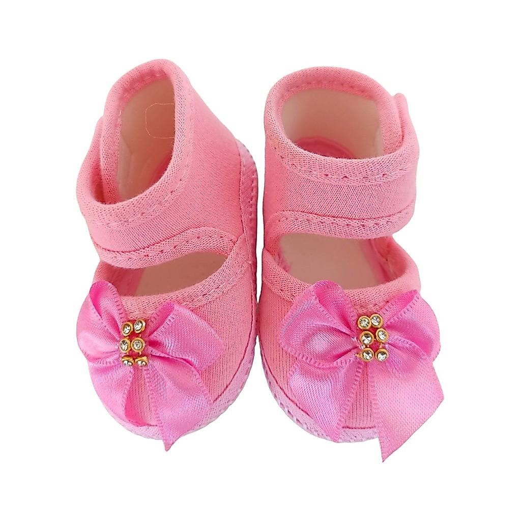 Kit Roupinha Bebê Reborn Jardineira Vestido + Sandália - Veste De 45 A 50cm