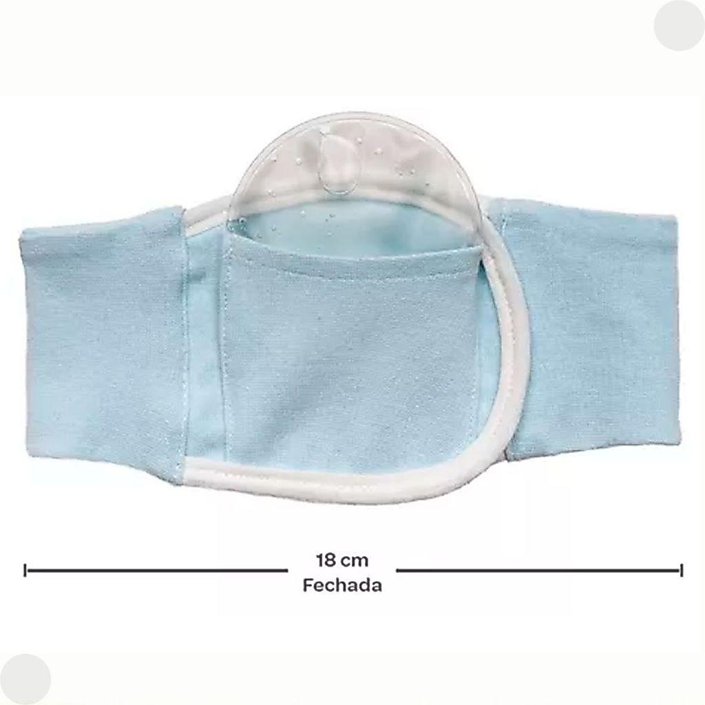 Cinta Térmica Para Alivio De Cólica Bebê Azul 09922 - Buba