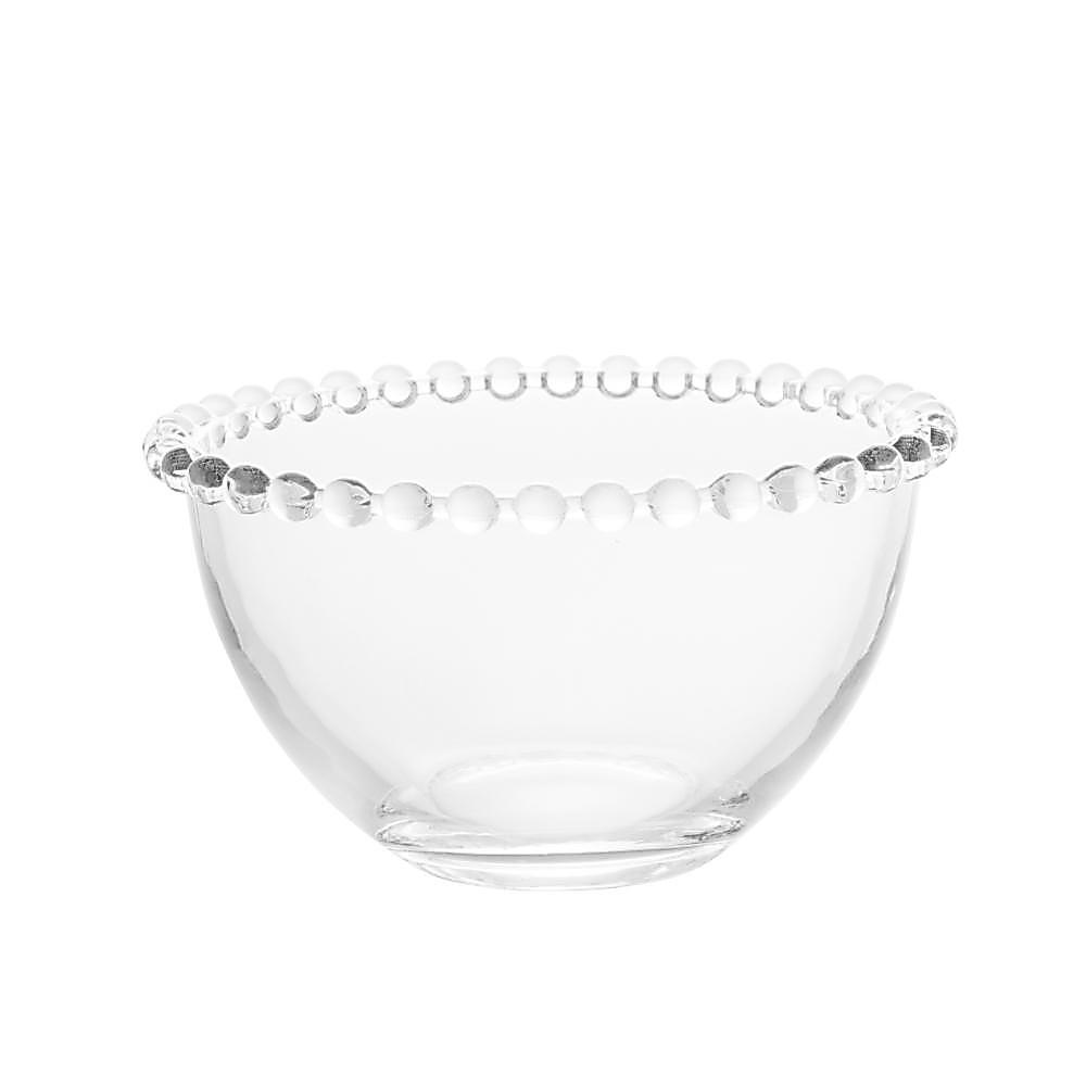 Bowl Pearl Wolff De Cristal Ecológico 14cm X 8cm Tigela Para Saladas Frutas E Sobremesas Mesa Posta Elegante Sofisticada