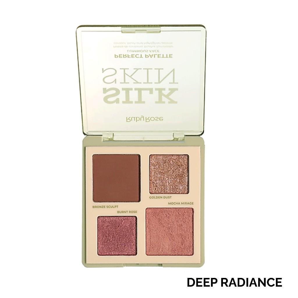 Paleta Contorno Blush Iluminador Ruby Rose Silk Skin