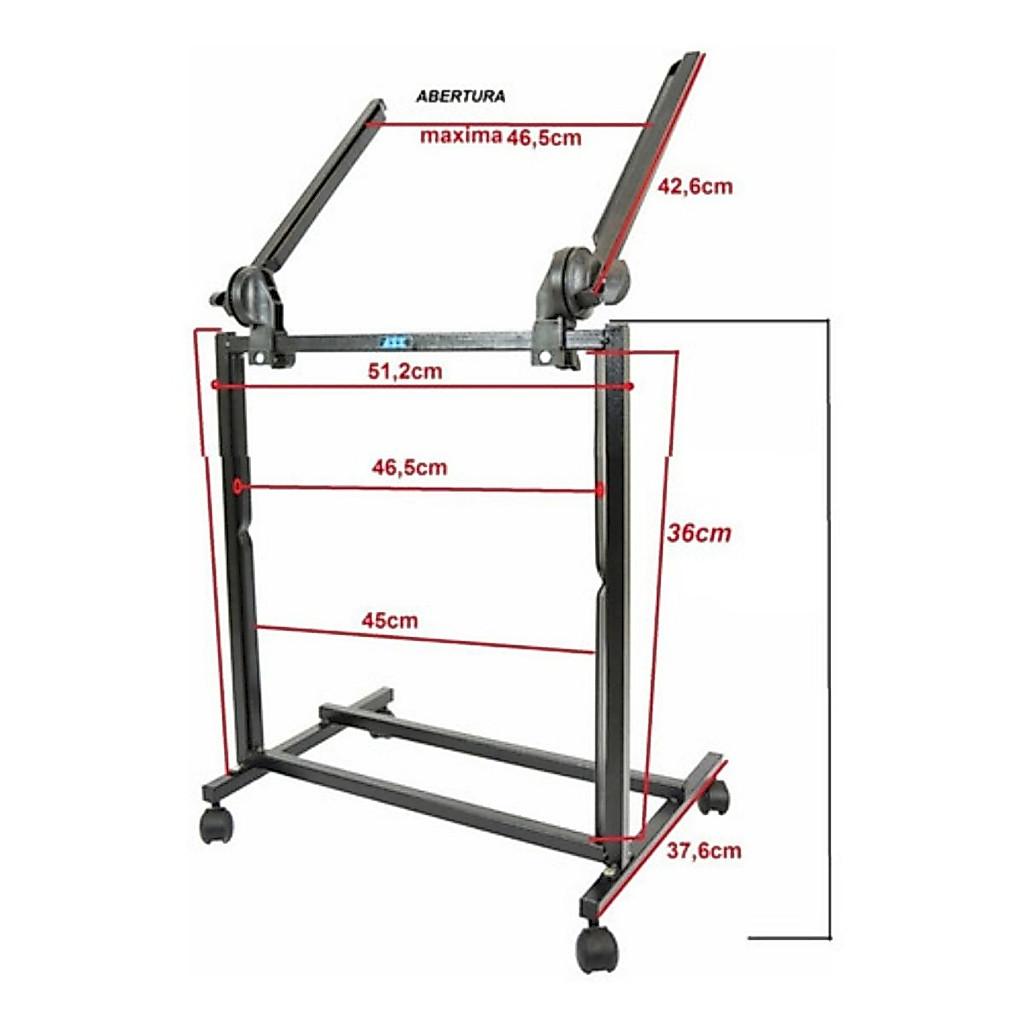 Rack Studio Ask L19 Mesa De Som Amplificador C/Regulagem