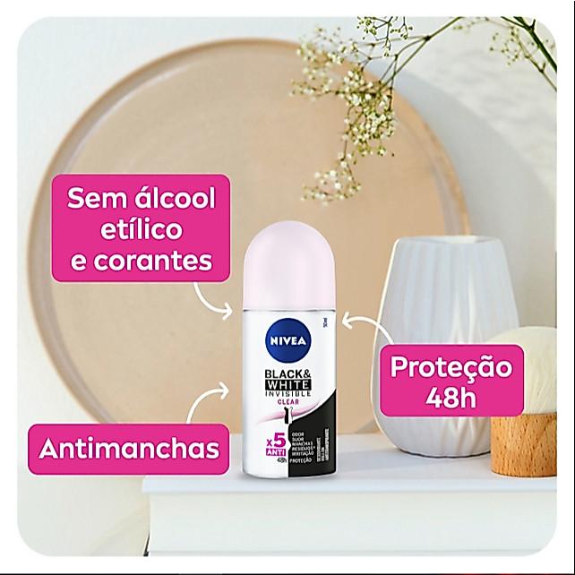 Desodorante Roll-on Nivea Invisible Clear 50ml