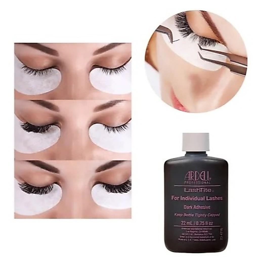 1 Cola Para Cílios Ardell 22ml Preta + 1 Pinça Profissional Para Extensão De Cílios