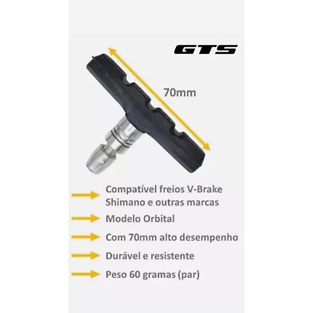 Sapata De Freio Gts V-brake 70mm Orbital Allen 2 Pares