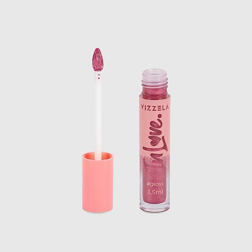 Gloss Labial Xoxo Hidratante Raios Uv FPS 20 Vegano Original Vizzela
