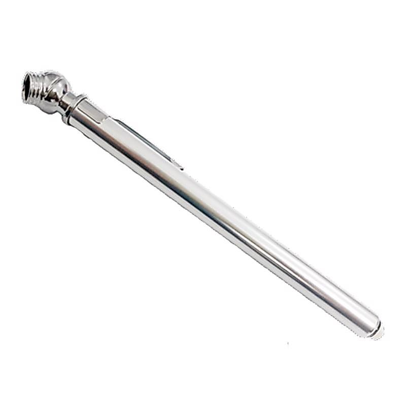 Calibrador De Pneu P/Carro Moto Bicicleta Tipo Lápis Inox Zincado Cromado