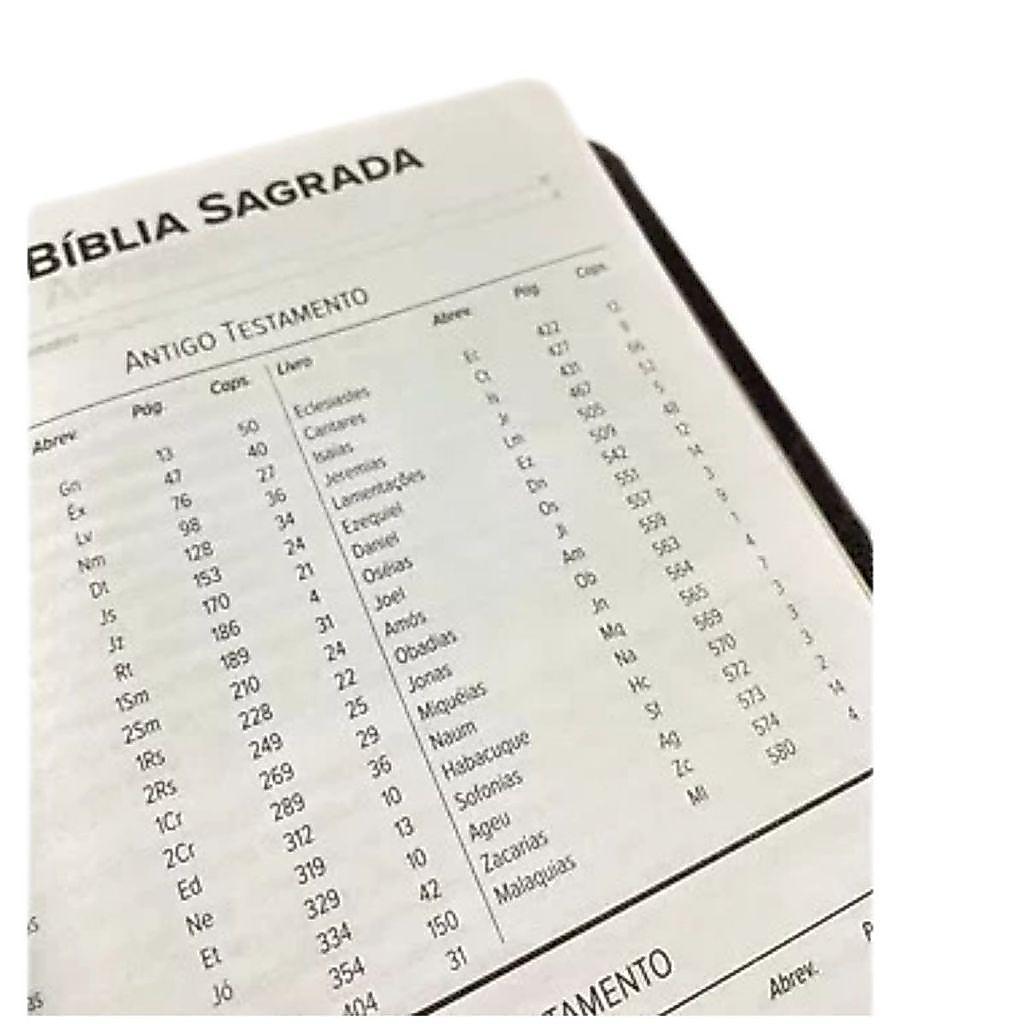 Bíblia Sagrada Slim Nvt Capa Luxo Preta