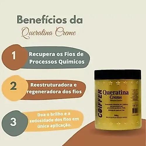 Máscara Capilar Queratina Creme 500g Coiffer