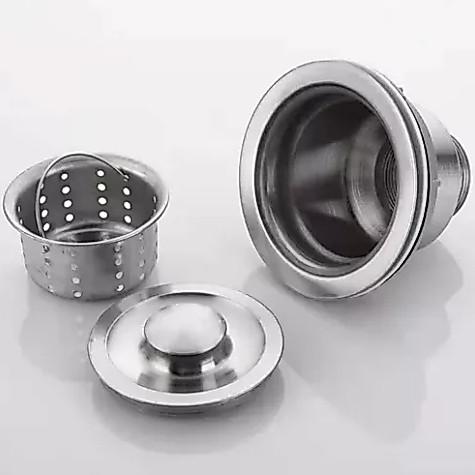 Válvula Pia Cozinha 4 1/2 Inox 304 Com Cesto Removível Ralo