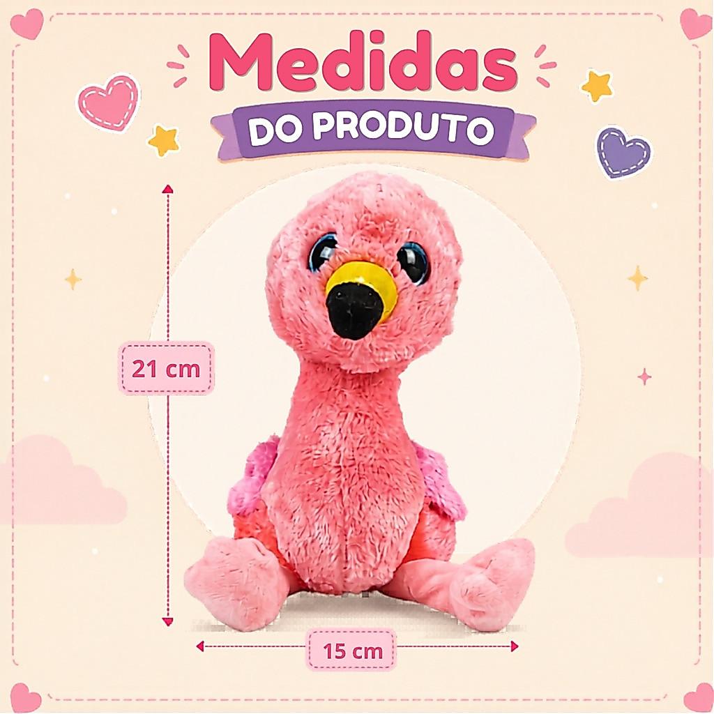 Brinquedo Ursinho Pelúcia Infantil Olhos Brilhantes Sortido - Castela