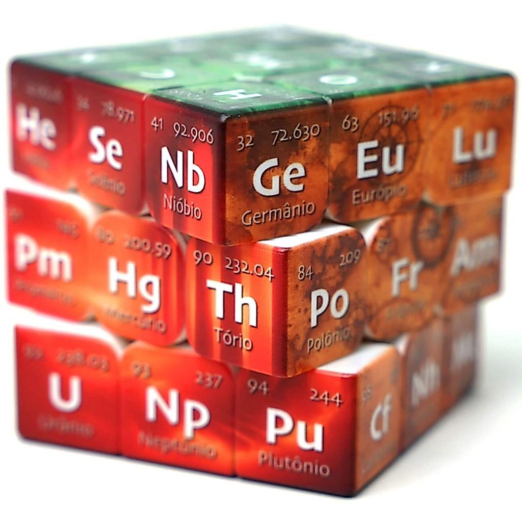 Cubo Mágico 3x3 Personalizado Vinci Cube Tabela Periódica Manual Do Mundo
