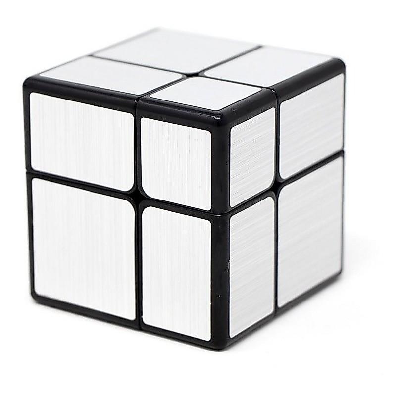 Mirror Blocks 2x2 Qiyi Prateado Shape Mod Adesivado