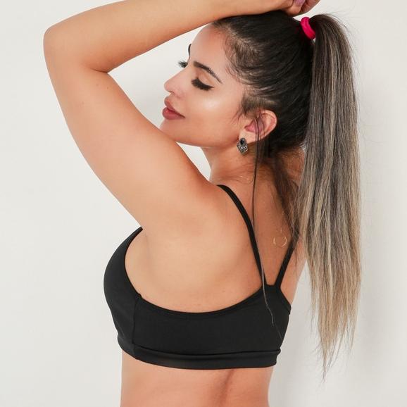 Top Academia Alcinha Fitness - Zero Transparência - Suplex Power - Costas V Top Fitness