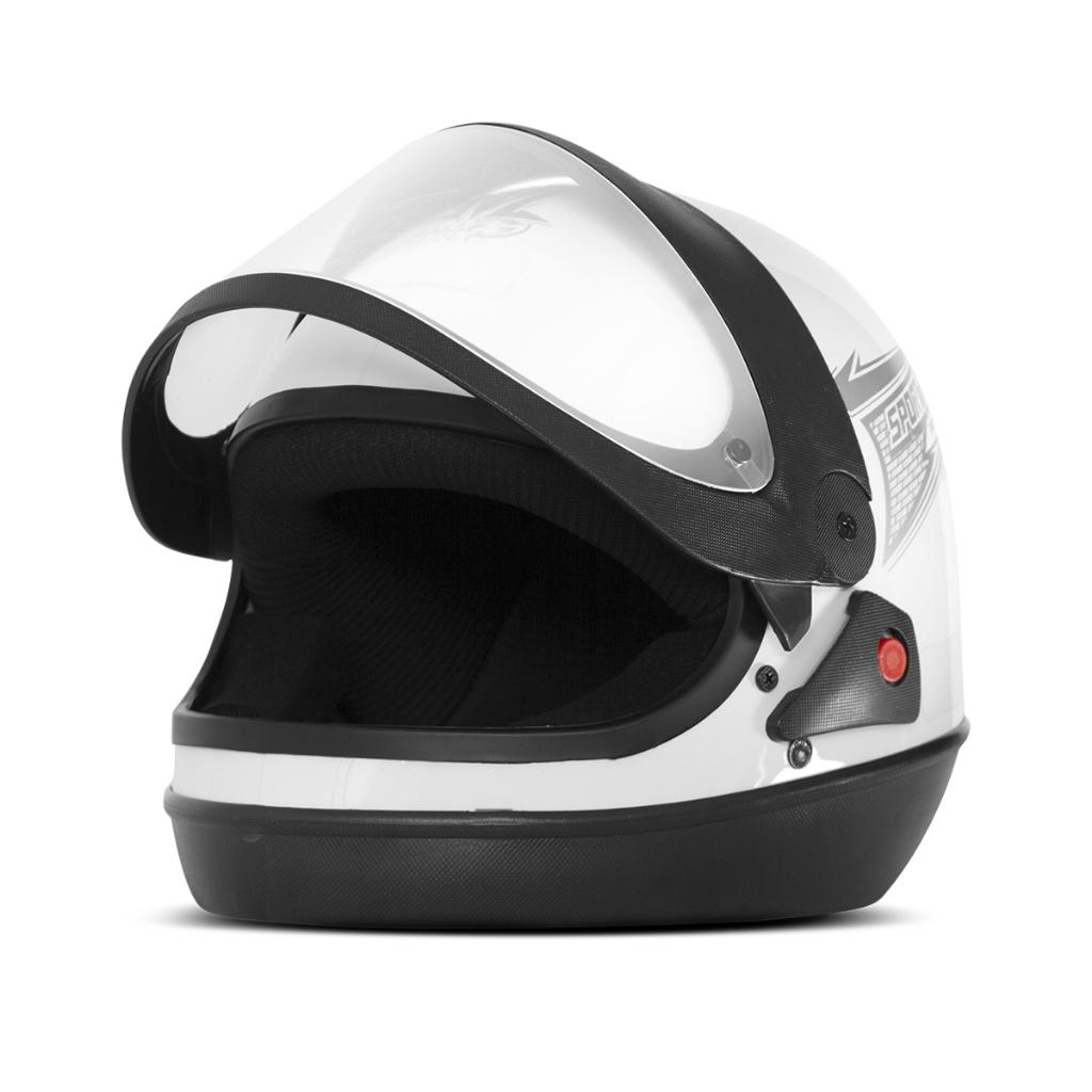 Capacete Moto Fechado Integral Masculino Feminino PRO Tork Sport Moto Sm Automatico Viseira Cristal