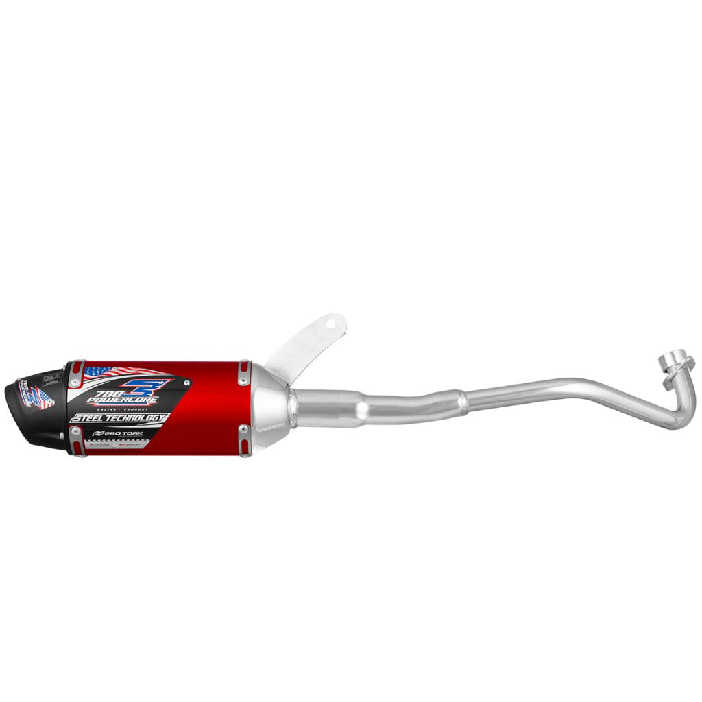 Escapamento Escape Para Moto PRO Tork Powercore 3 Steel Carbon Compatível Pop 110
