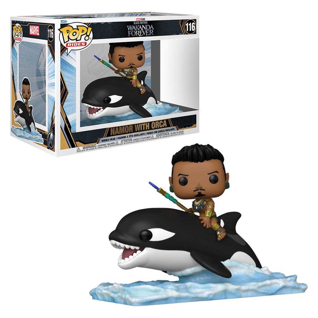 Funko Pop Rides Marvel Black Phanter Wakanda Forever - Namor W/orca 116