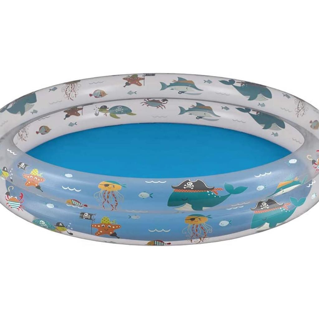 Piscina E Banheira Inflável Infantil Redonda P/Bebê 180 Litros Mor