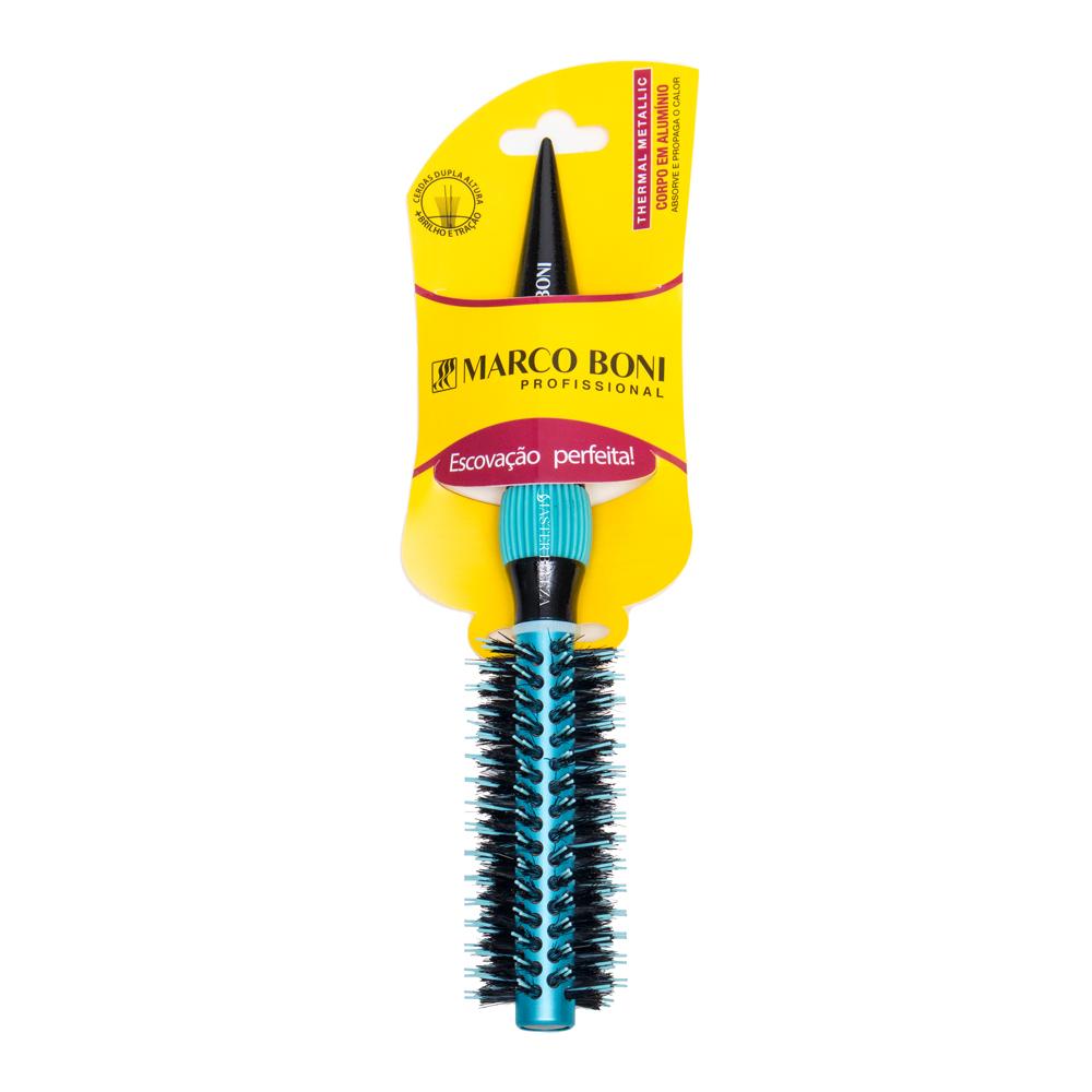 Escova De Cabelo Profissional Thermal Metallic Class Colors 40mm Azul