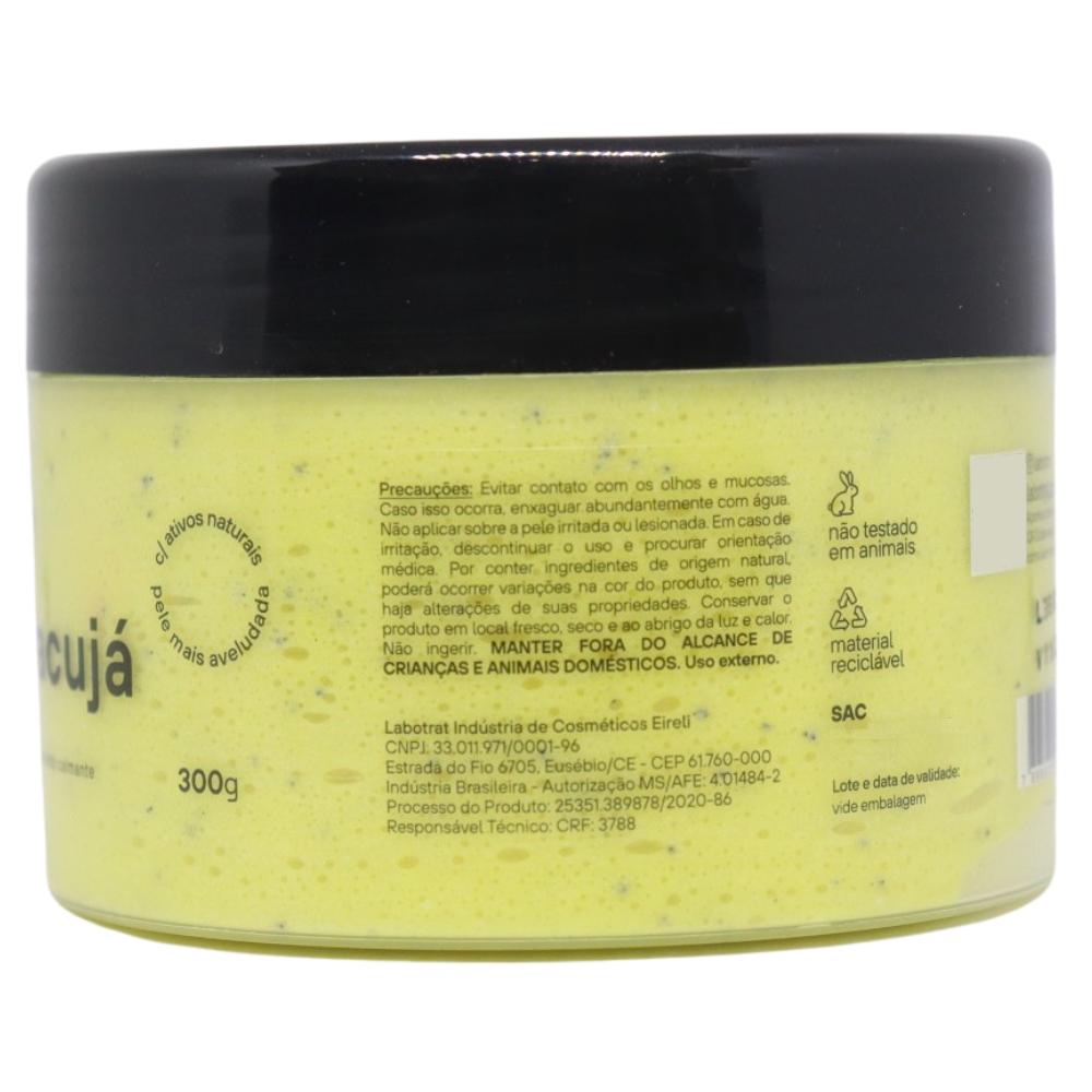 Esfoliante Creme Maracujá Hidrata Corpo Facial Labotrat 300g