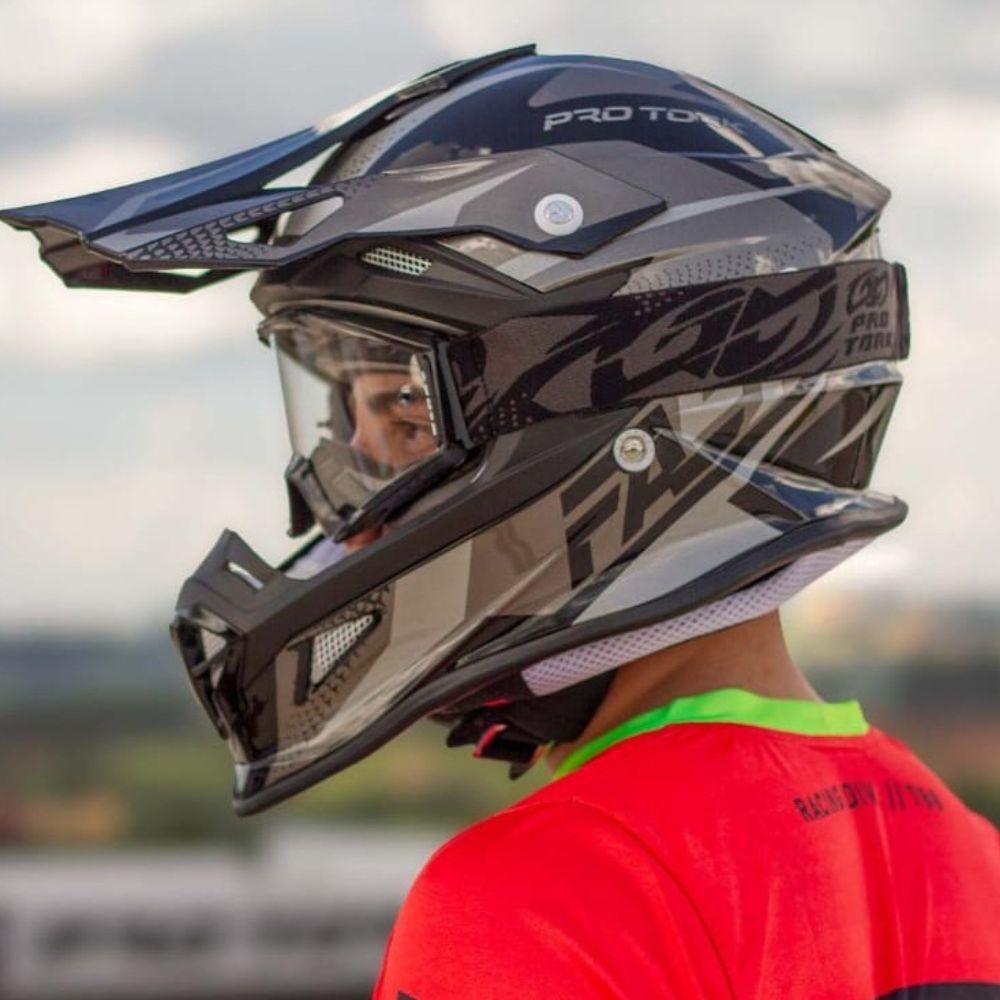 Óculos Protetor Raios Uv/Uvb Á Prova De Vento PRO Tork Blast Moto Motocross Off Road