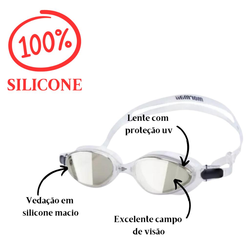 Óculos Natação Varuna Mormaii Vedação Silicone Resistente