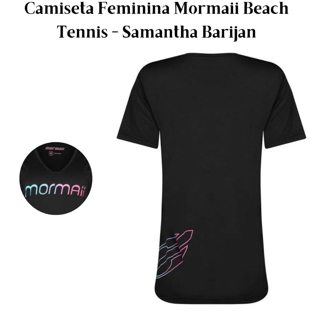 Camiseta Manga Curta Feminina Mormaii Samantha Barijan C/Uv