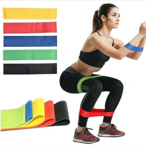 Kit 5 Faixas Elásticas Fisioterapia Ginástica Musculação Mini Band