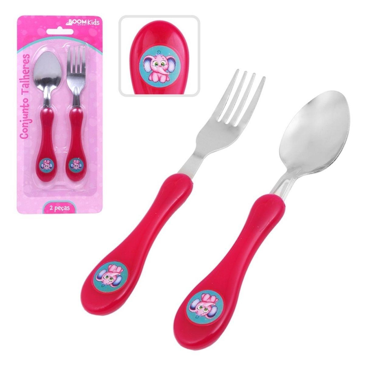 Talher Infantil Inox Personagens Introdução Alimentar