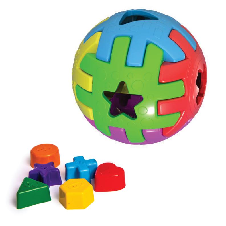 Bola Montável Didatica Montável 12 Peças De Montar Geométricas Desenvolvimento Infantil - Queen Shop