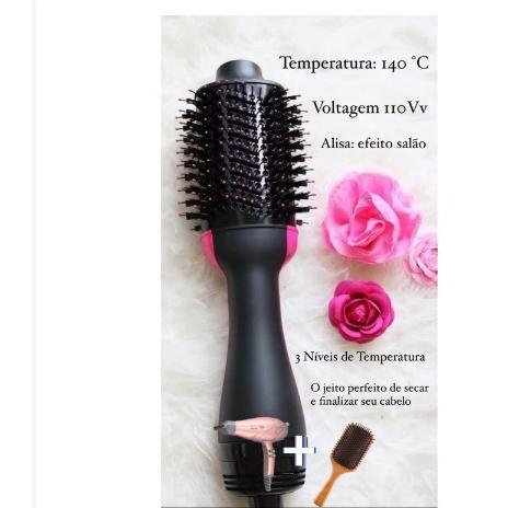 Escova 3 Em 1 Secador De Cabelo Estilor De Sopro Mulher De Ar Quente