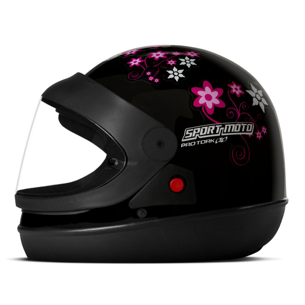 Capacete Feminino Sport Moto For Girls PRO Tork