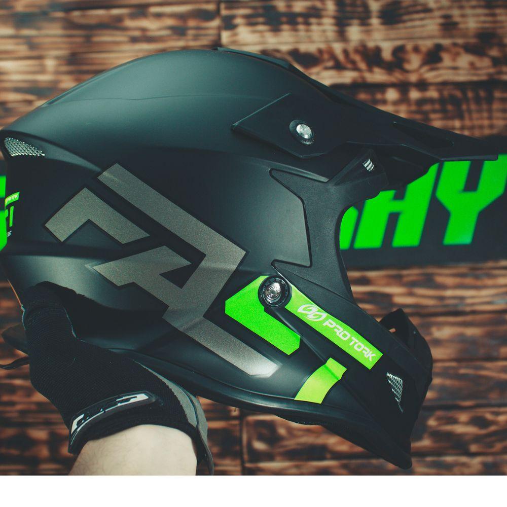 Capacete Motocross Trilha Off Road PRO Tork Fast 788 Solid Feminino Masculino Novo Lançamento
