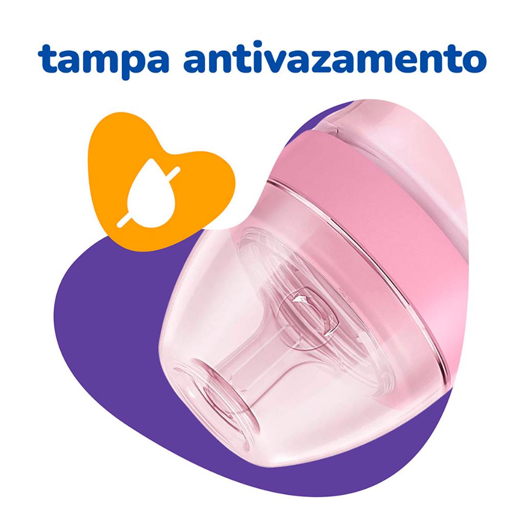 Mamadeira Super Evolution Primeiros Passos 150ml Rosa Lillo