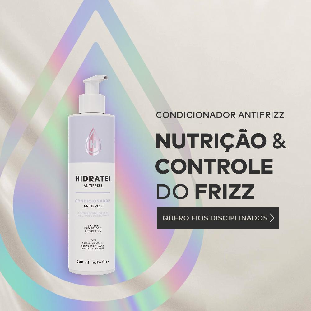 Condicionador Antifrizz Hidratei 200ml Hidratação Nutrição Controle Frizz Sela Cutículas Brilho