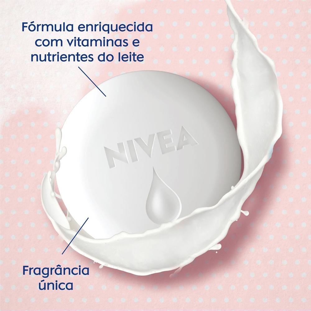 Kit Nivea Sabonete Em Barra Pure Milk Sensitive 90g (6 Unidades)