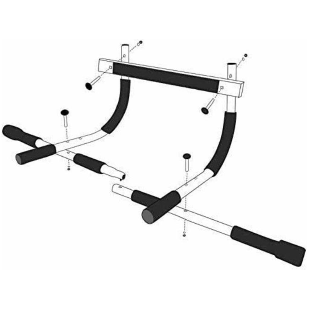 Barra Porta Multifuncional Fixa Mista Para Exercícios Musculação Crossfit Lorben
