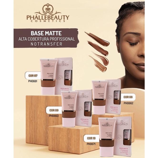 Kit Base Matte Phállebeauty + Pó Banana Phállebeauty