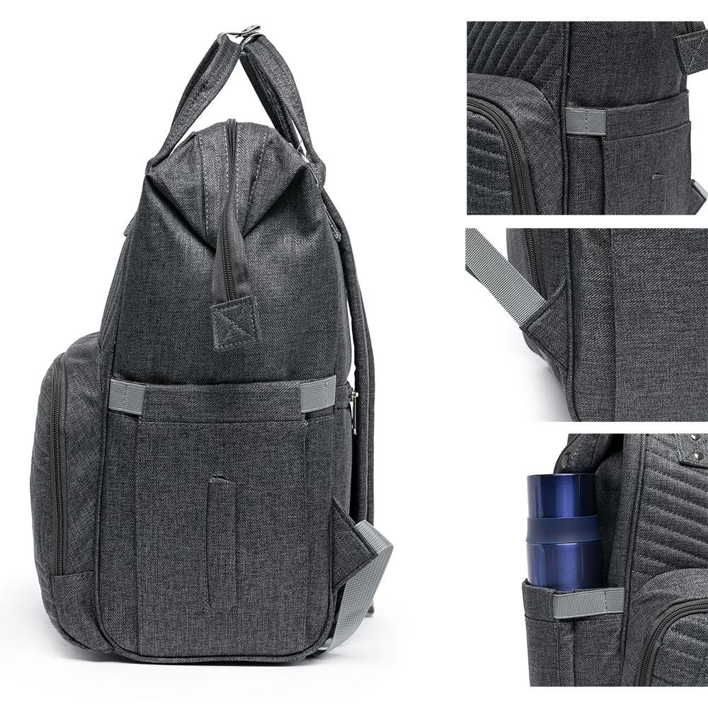 Mochila Bolsa Maternidade Feminina Bebê Mamãe Lequeen Porta Mamadeira Térmico Original