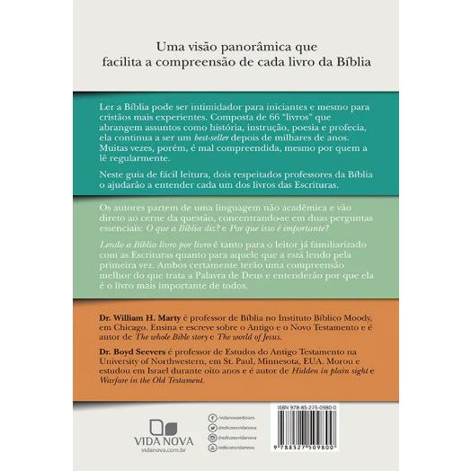 Lendo A Bíblia Livro Por Livro - William H. Marty E Boyd Seevers