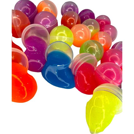 Kit Geleca Slime P/Festa Lembrancinha Infantil Aniversario Prenda Criança Estilo Amoeba Colorida